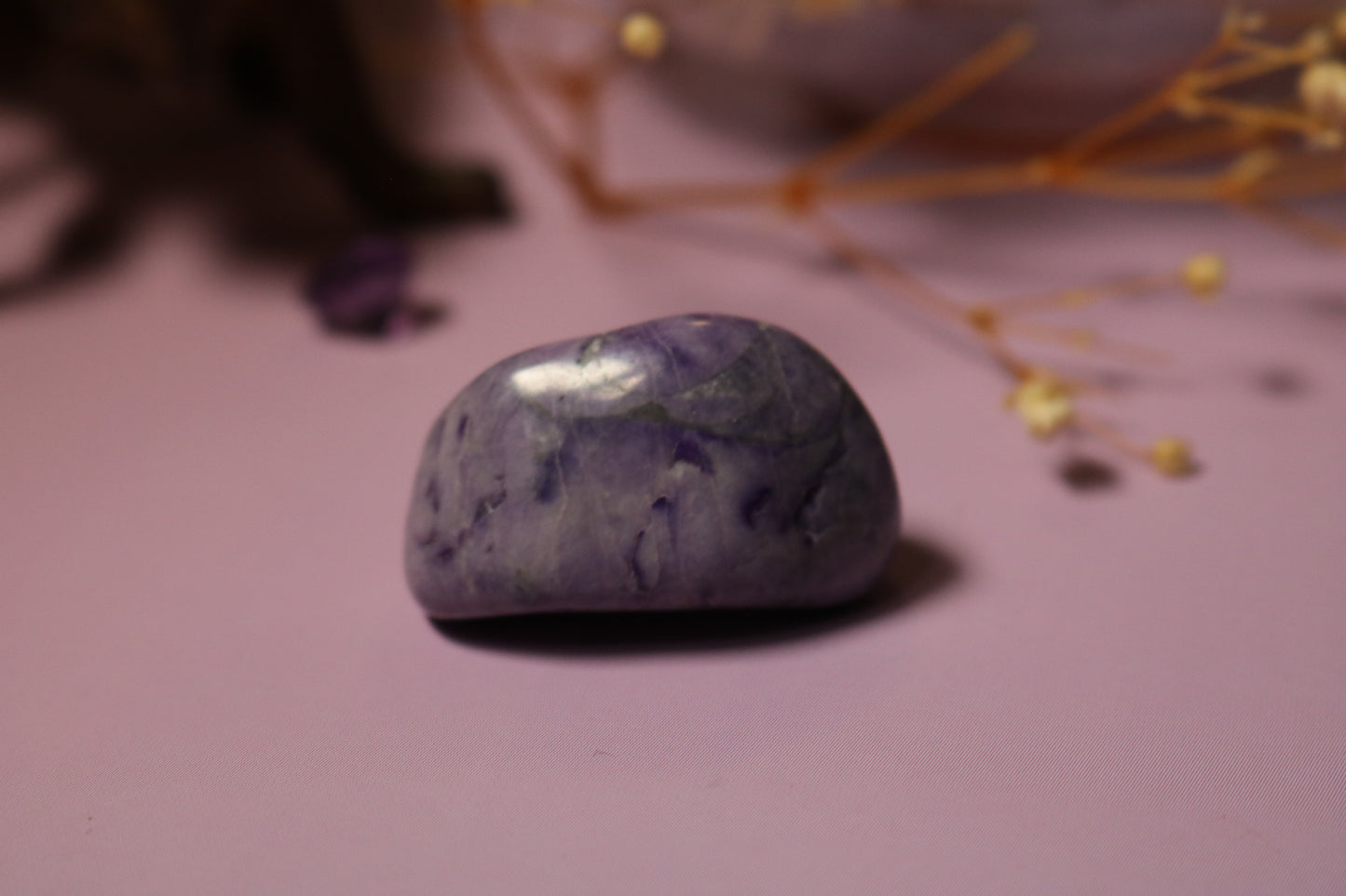 CHAROITE PEBBLE, rare mineral