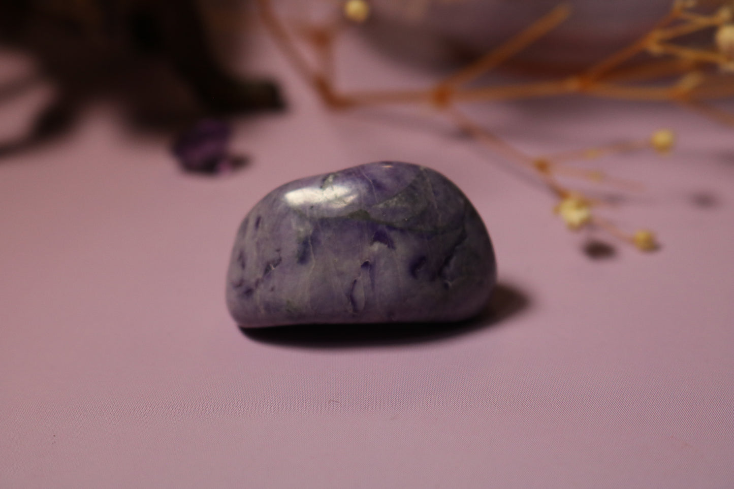 CHAROITE PEBBLE, rare mineral