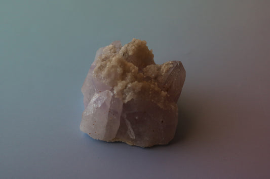 Princess Amethyst (old stock), Pastel Amethyst, calcite crown