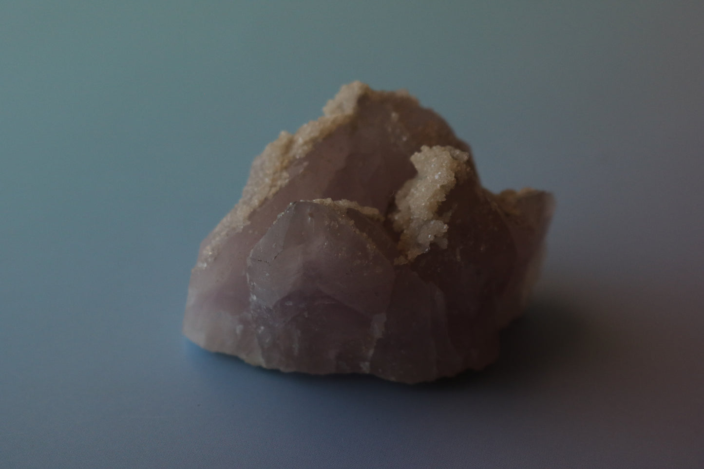 Princess Amethyst (old stock), Pastel Amethyst, calcite crown