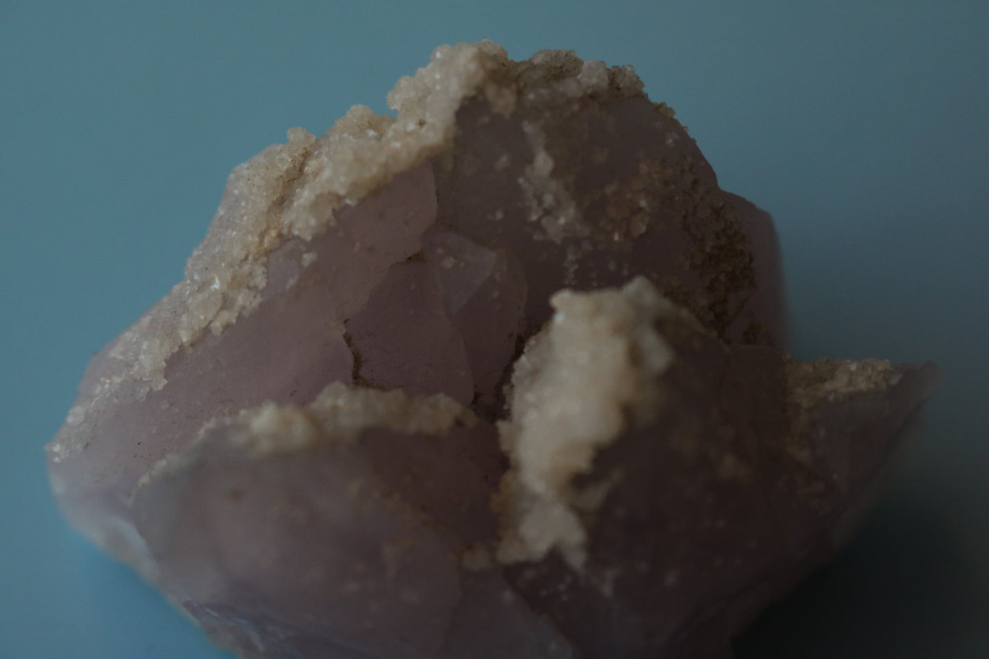 Princess Amethyst (old stock), Pastel Amethyst, calcite crown