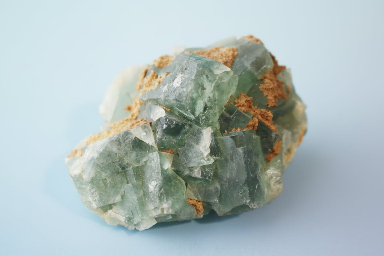 Green Cubic Fluorite, UV Reactive, glows bright blue