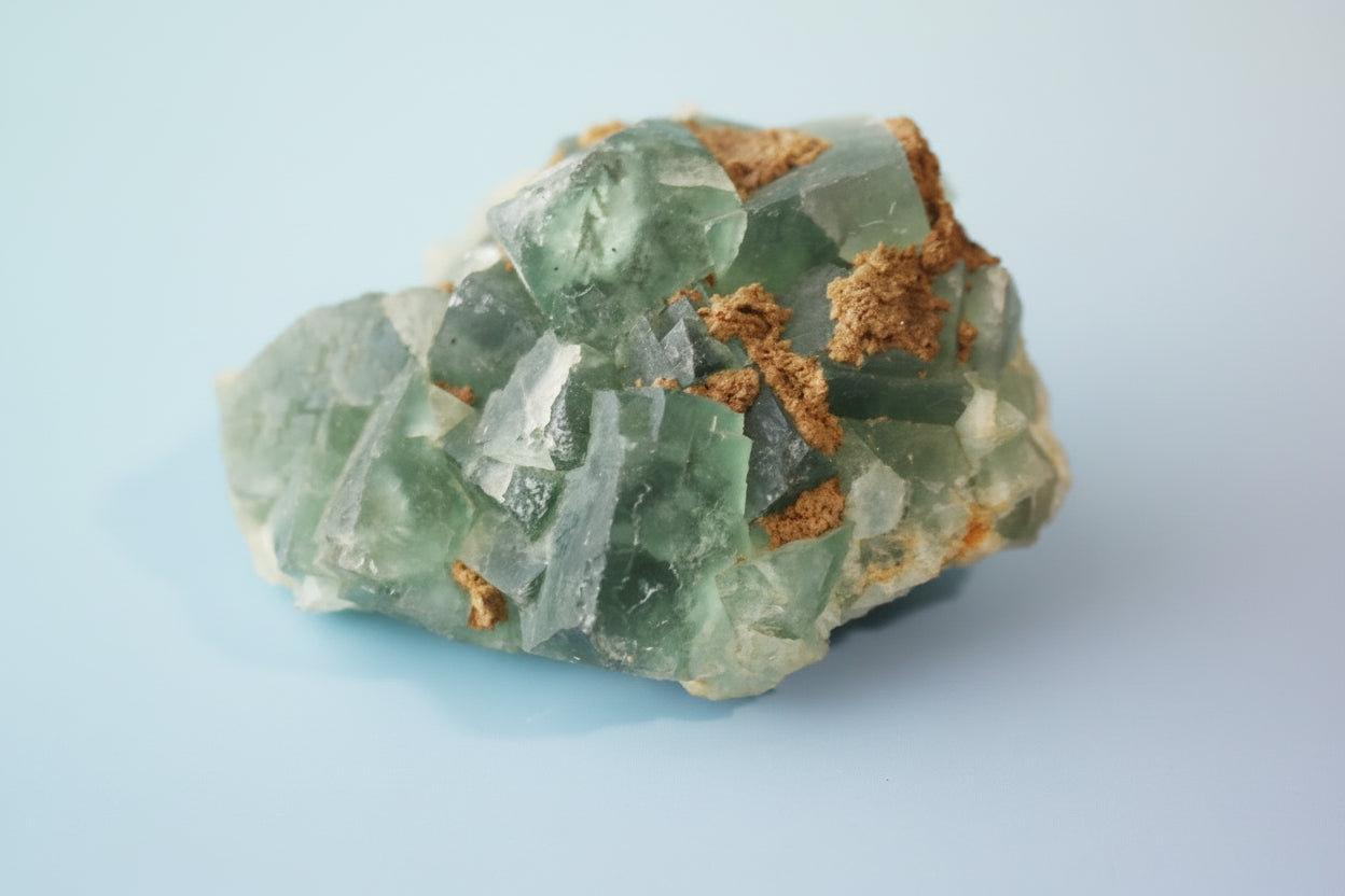 Green Cubic Fluorite, UV Reactive, glows bright blue