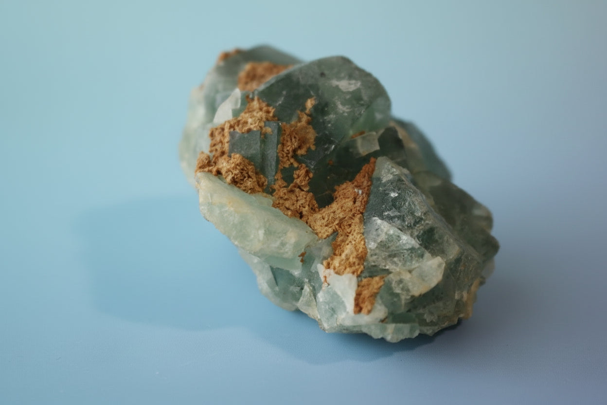 Green Cubic Fluorite, UV Reactive, glows bright blue