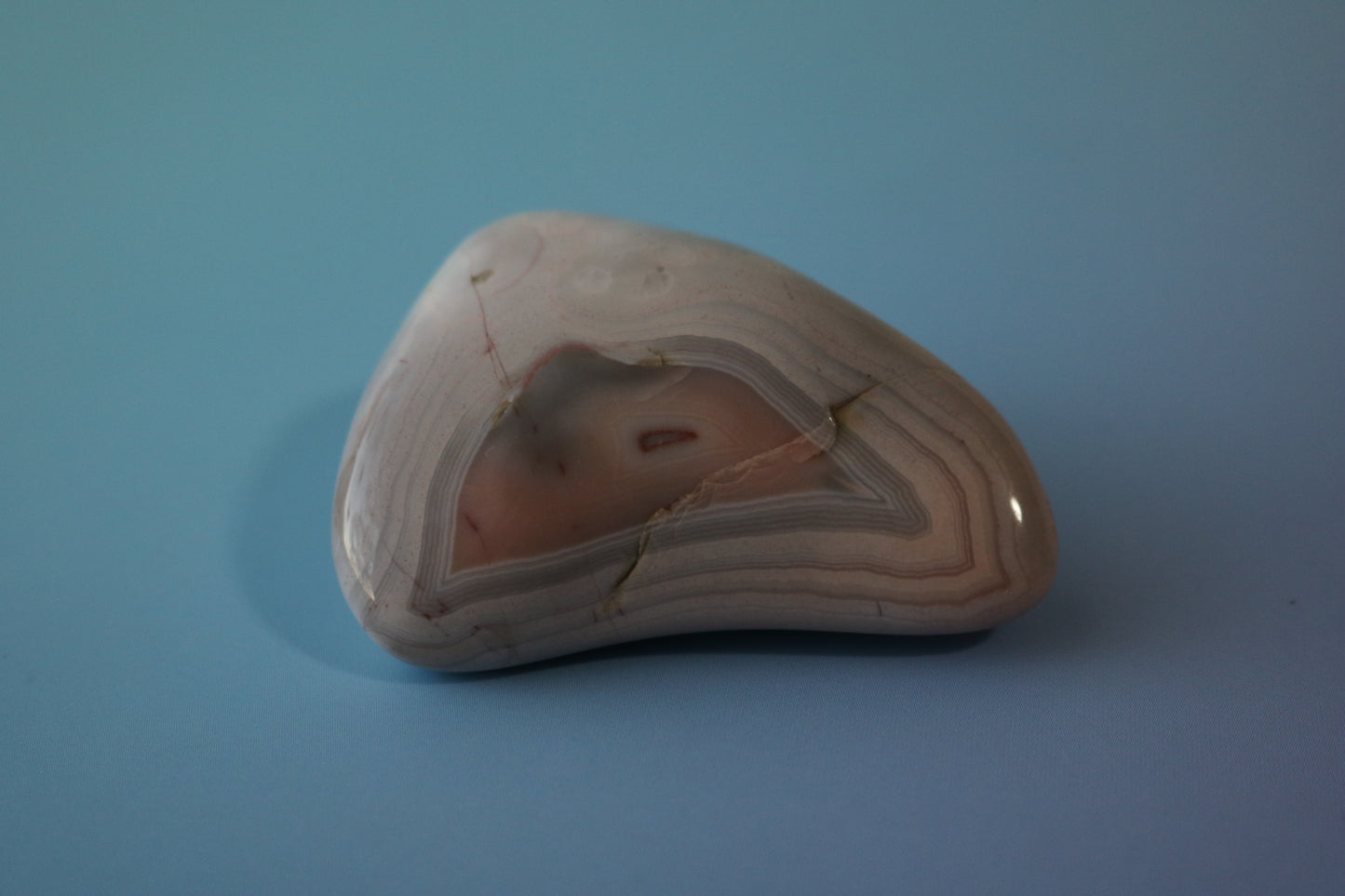 Botswana Agate, Pink, palmstone