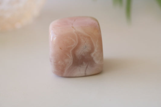 FLOWER AGATE SUGAR CUBE, POLISHED STONE