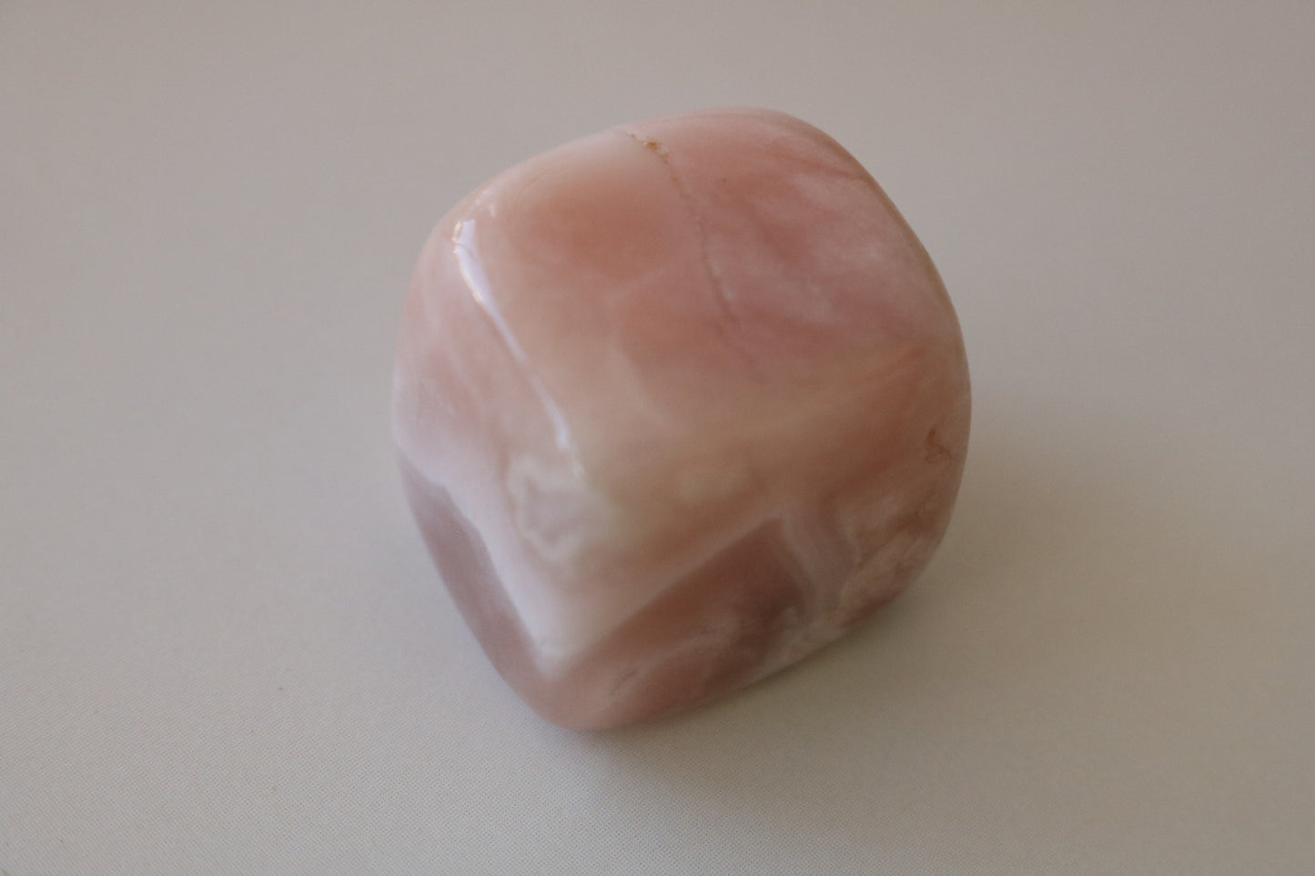 FLOWER AGATE SUGAR CUBE, POLISHED STONE