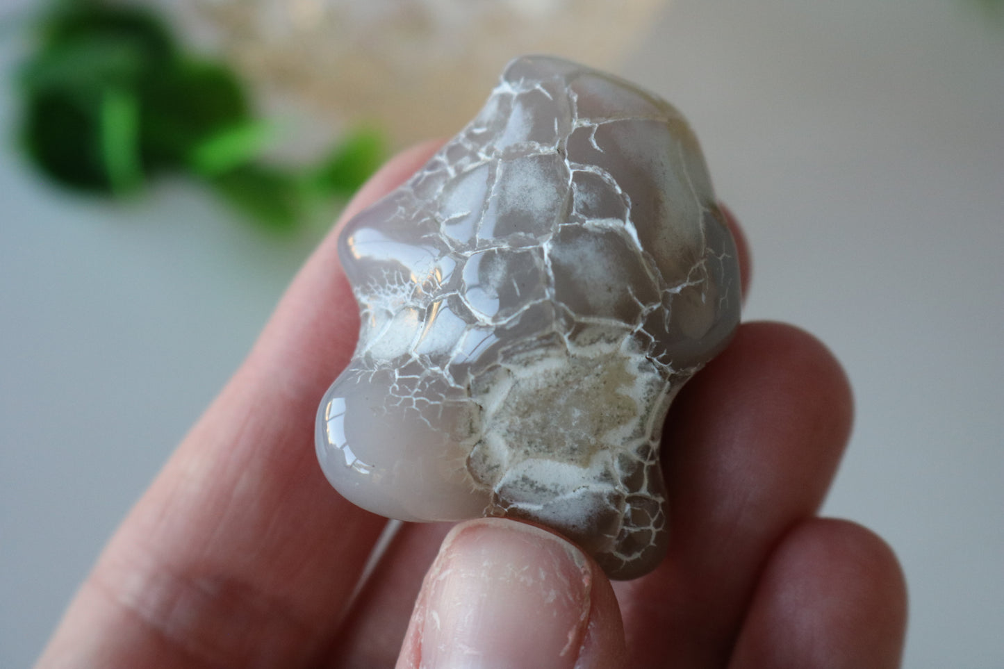 SNAKESKIN AGATE PEBBLE