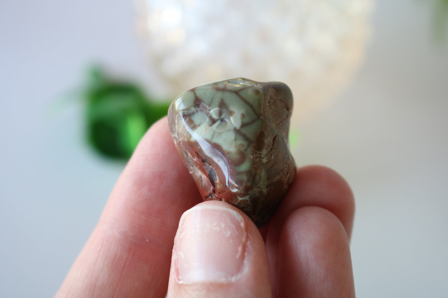 SNAKESKIN AGATE PEBBLE 3