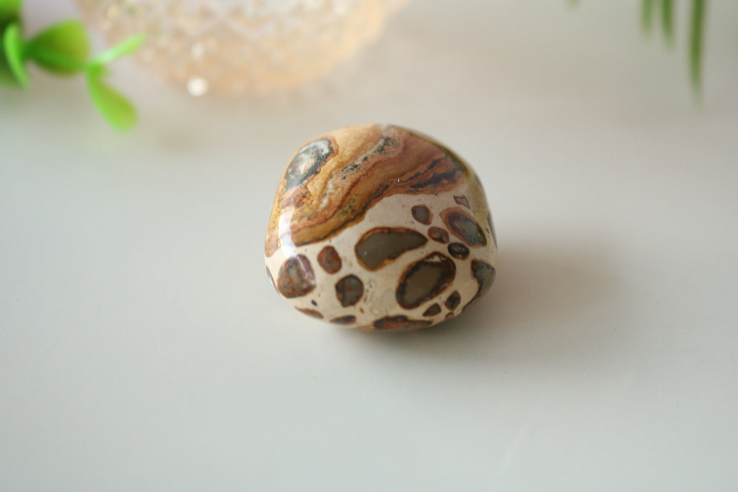 LEOPARDSKIN JASPER PALM STONE