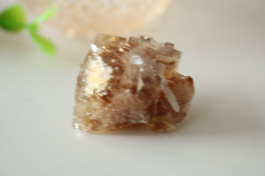 YELLOW CUBE FLUORITE SPECIMEN