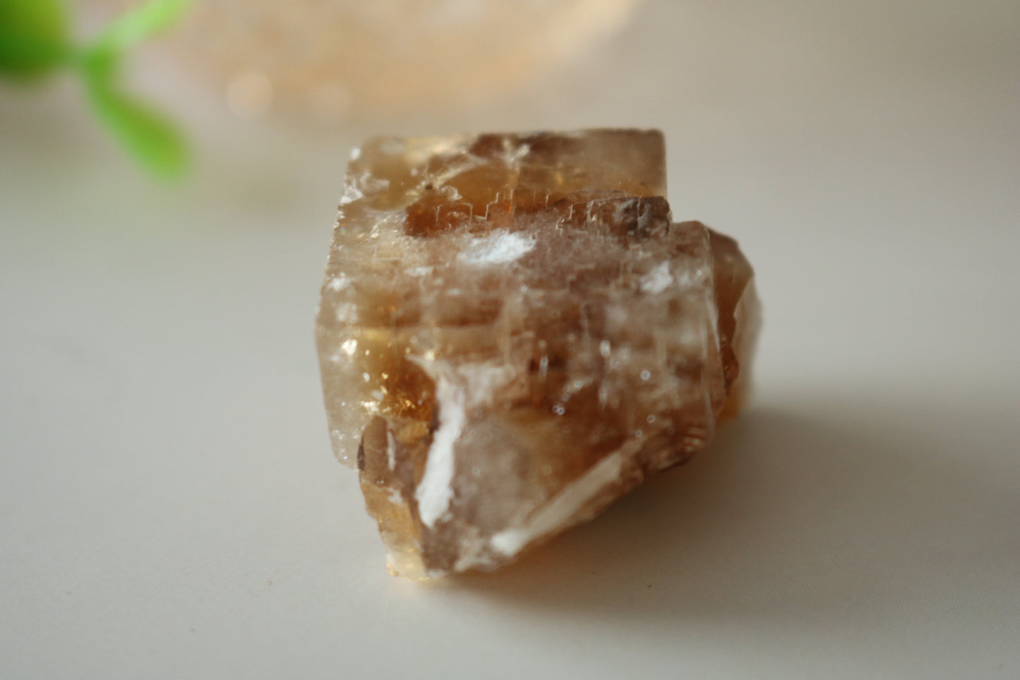 YELLOW CUBE FLUORITE SPECIMEN