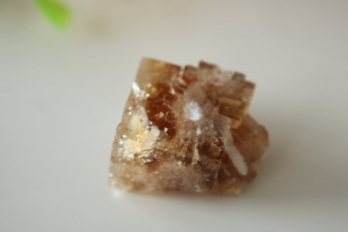 YELLOW CUBE FLUORITE SPECIMEN