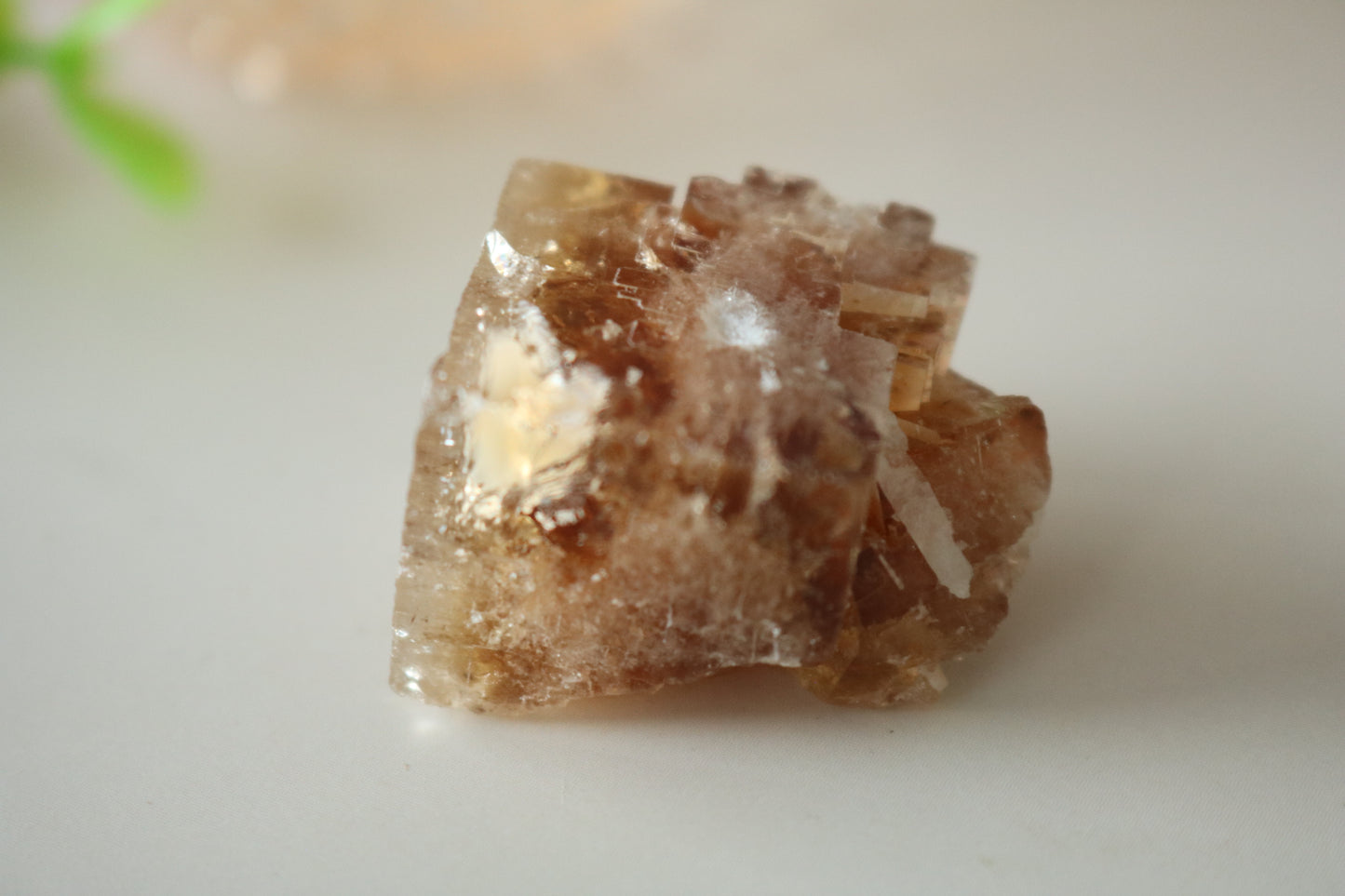 YELLOW CUBE FLUORITE SPECIMEN