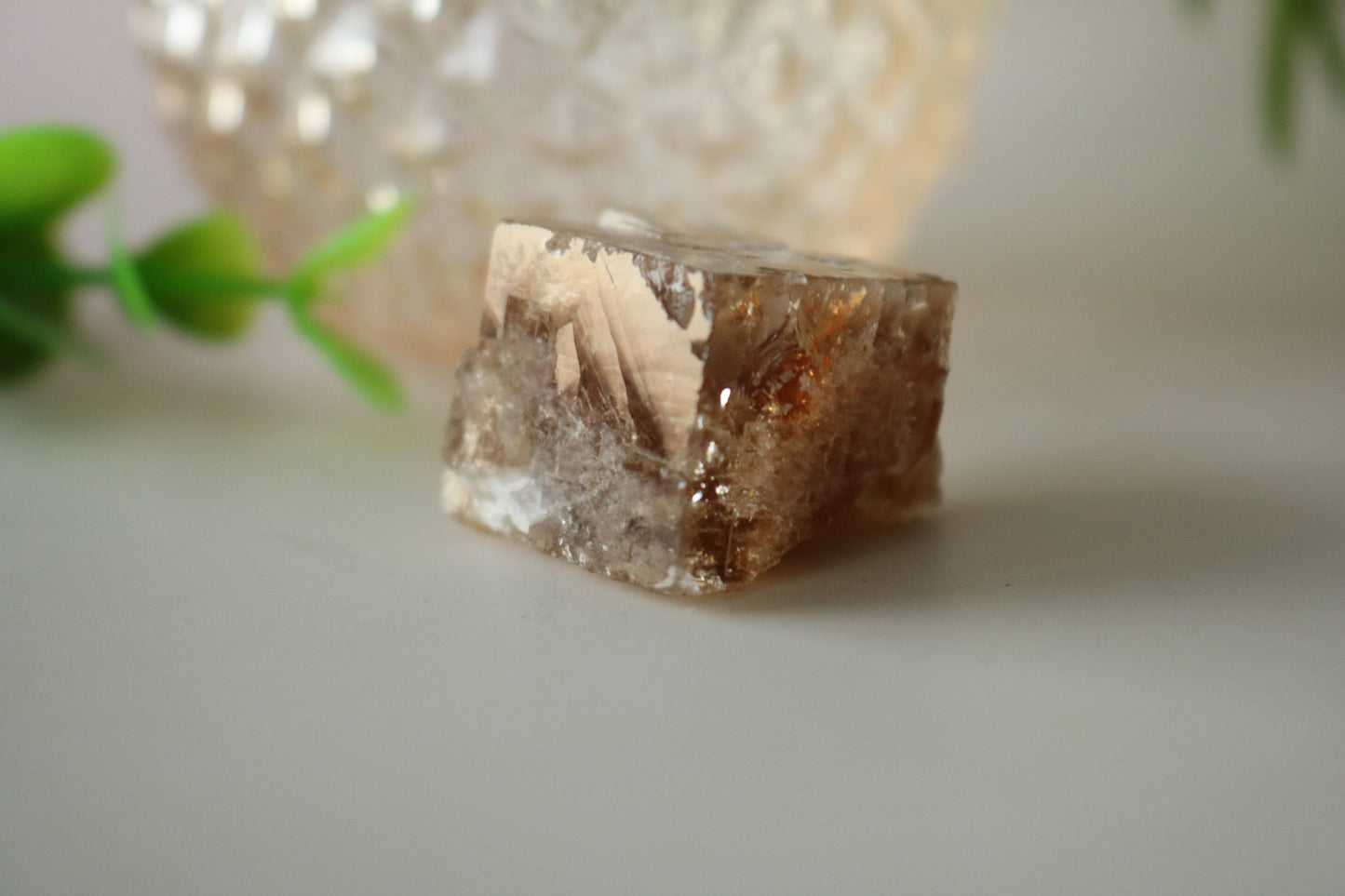 YELLOW CUBE FLUORITE SPECIMEN