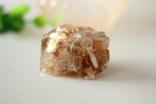 YELLOW CUBE FLUORITE SPECIMEN